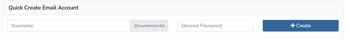 Quick create email
