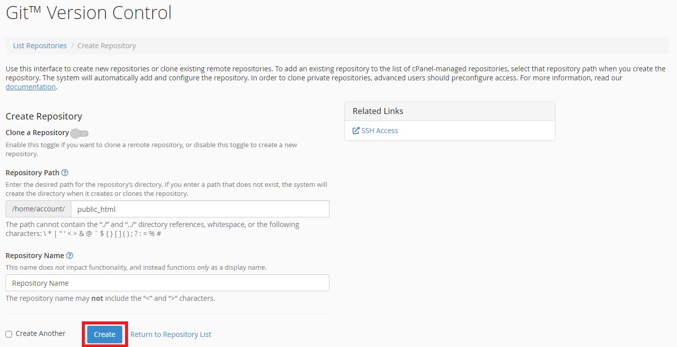 Create Repo