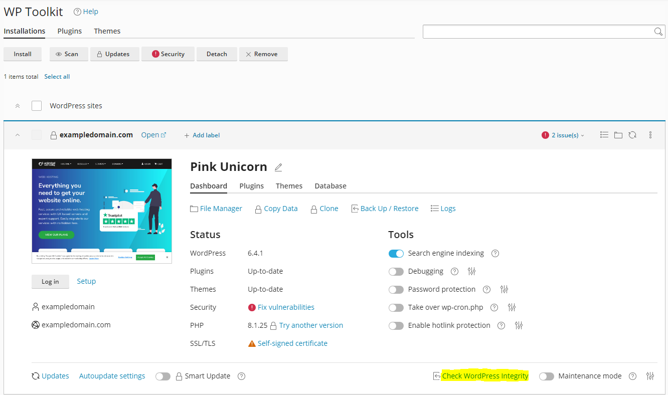 WordPress Toolkit